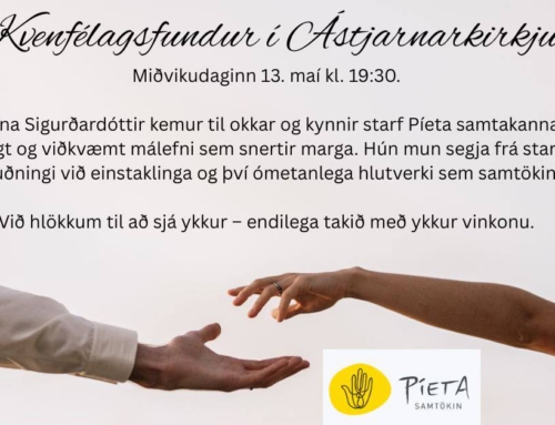 Fundur Kvenfélags Ástjarnarkirkju 13. maí kl. 19:30